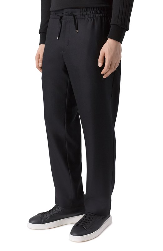 Шерстяные брюки Zilli CP201CM0201VLXS00 Чёрный  CP201CM0201VLXS00 Фото 3