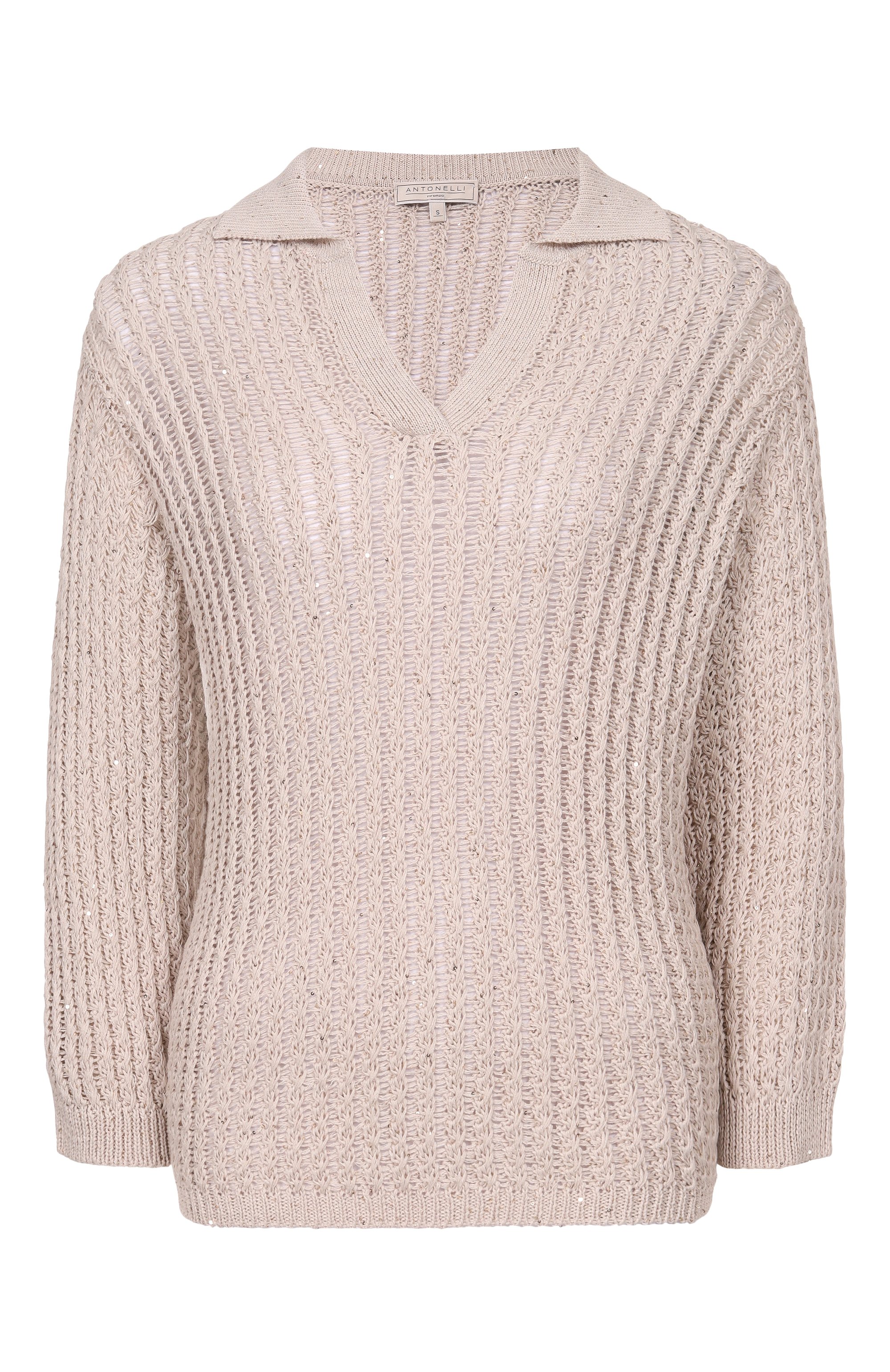 Поло изо льна и вискозы ANTONELLI FIRENZE, арт. 41770Q/40809, фото 1