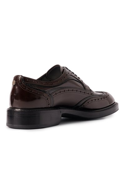 Кожаные дерби gonzaga DOLCE & GABBANA темно-коричневого цвета по цене 155000 руб., арт. A10922/A0792, фото 4 Кожаные дерби gonzaga DOLCE & GABBANA, арт. A10922/A0792, фото 4