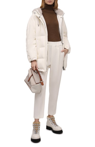 Брюки из шерсти и кашемира BRUNELLO CUCINELLI, арт. MB539P7915, фото 2