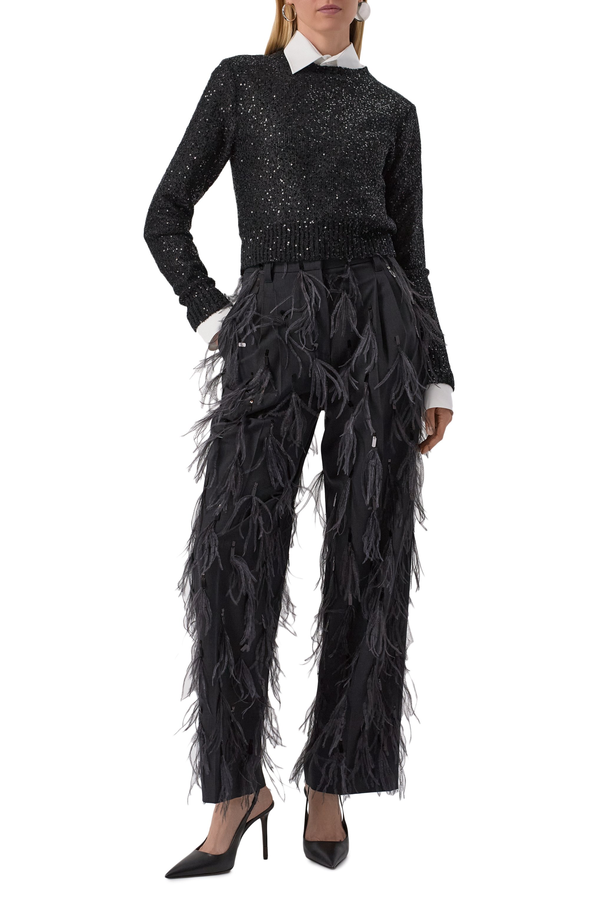 Пуловер изо льна и кашемира BRUNELLO CUCINELLI, арт. MDJ547000, фото 2