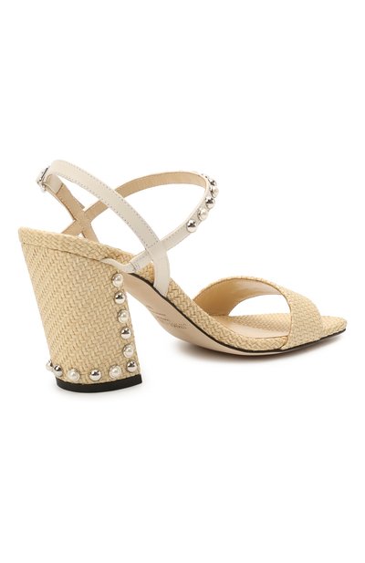 Текстильные босоножки aadra 85 JIMMY CHOO, арт. AADRA 85/RXD, фото 4