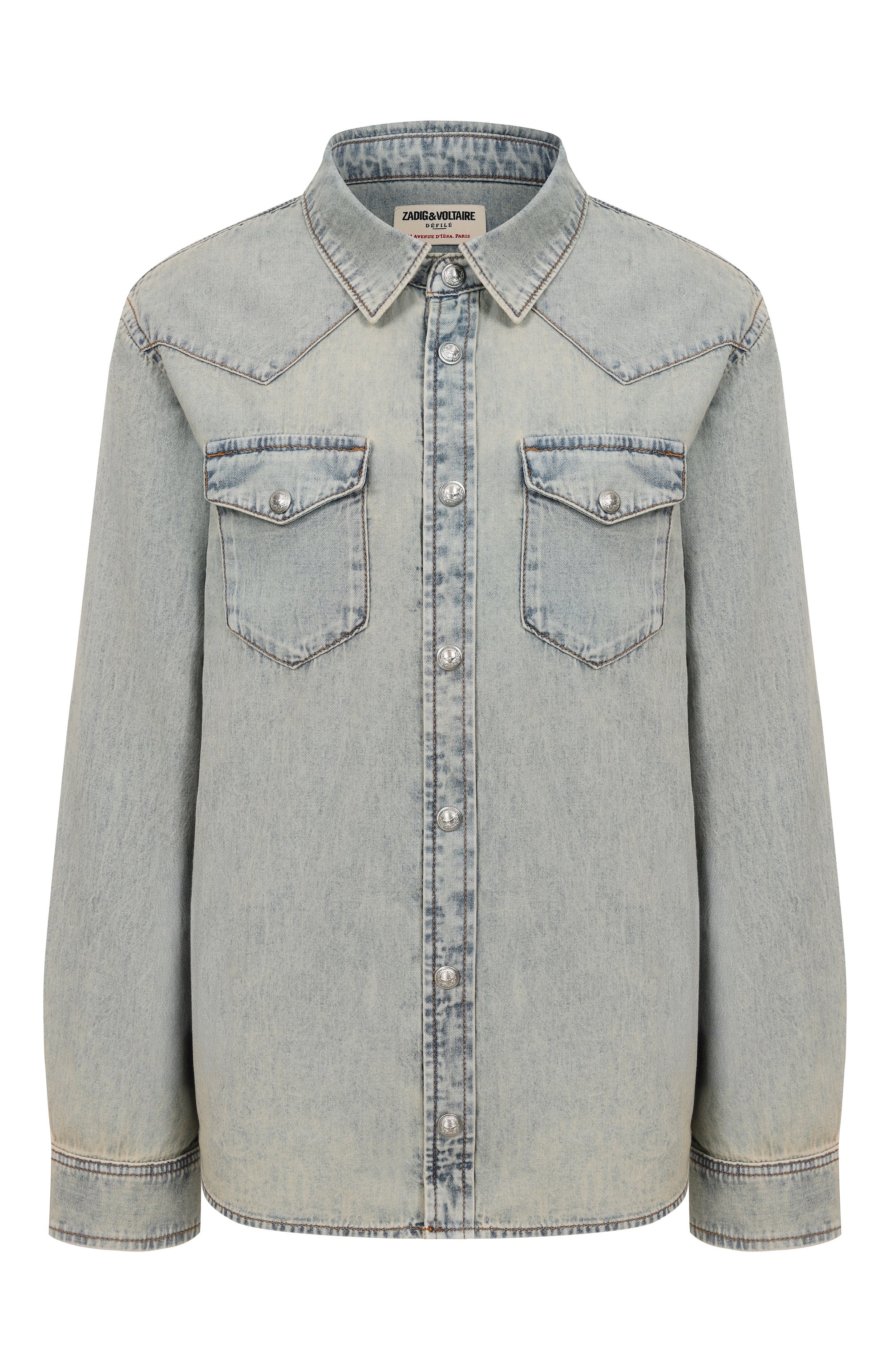 Джинсовая рубашка ZADIG AND VOLTAIRE, арт. WWSH02275, фото 1