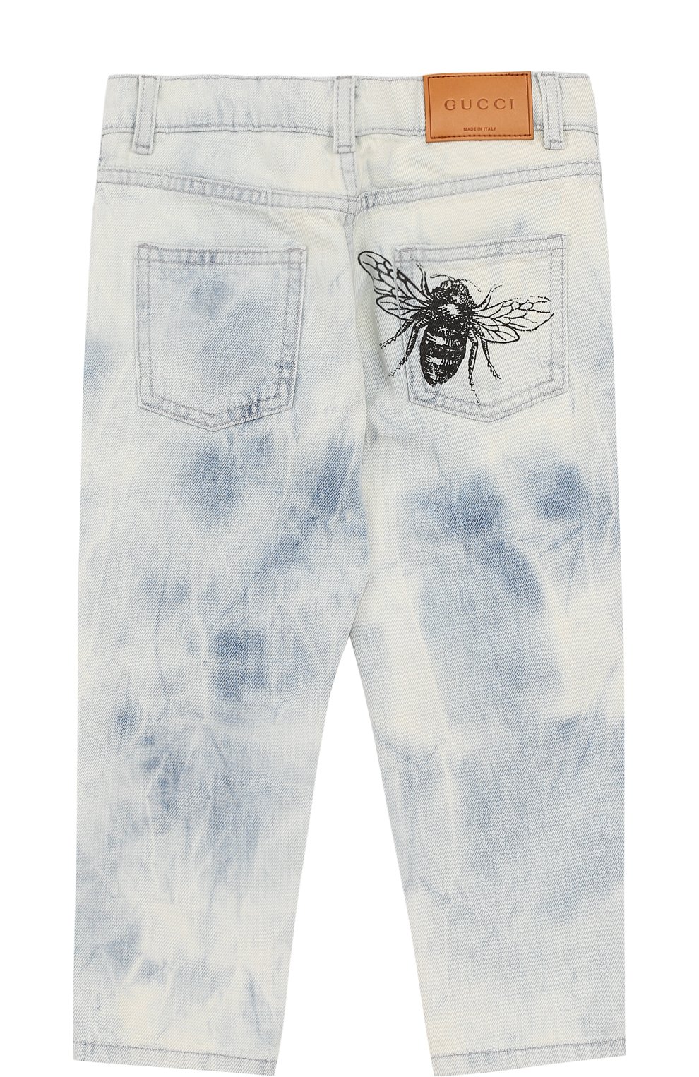 Джинсы с декоративными потертостями и принтом GUCCI, арт. 499889/XD718, фото 2