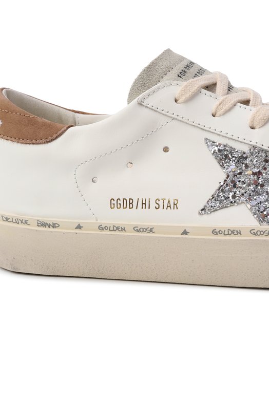 Кожаные кеды Hi Star Golden Goose Deluxe Brand GWF00118.F003976 Белый  GWF00118.F003976 Фото 7