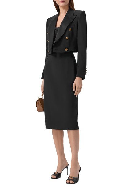 Жакет из шерсти и шелка DOLCE & GABBANA, арт. F299YT/FU20W, фото 2