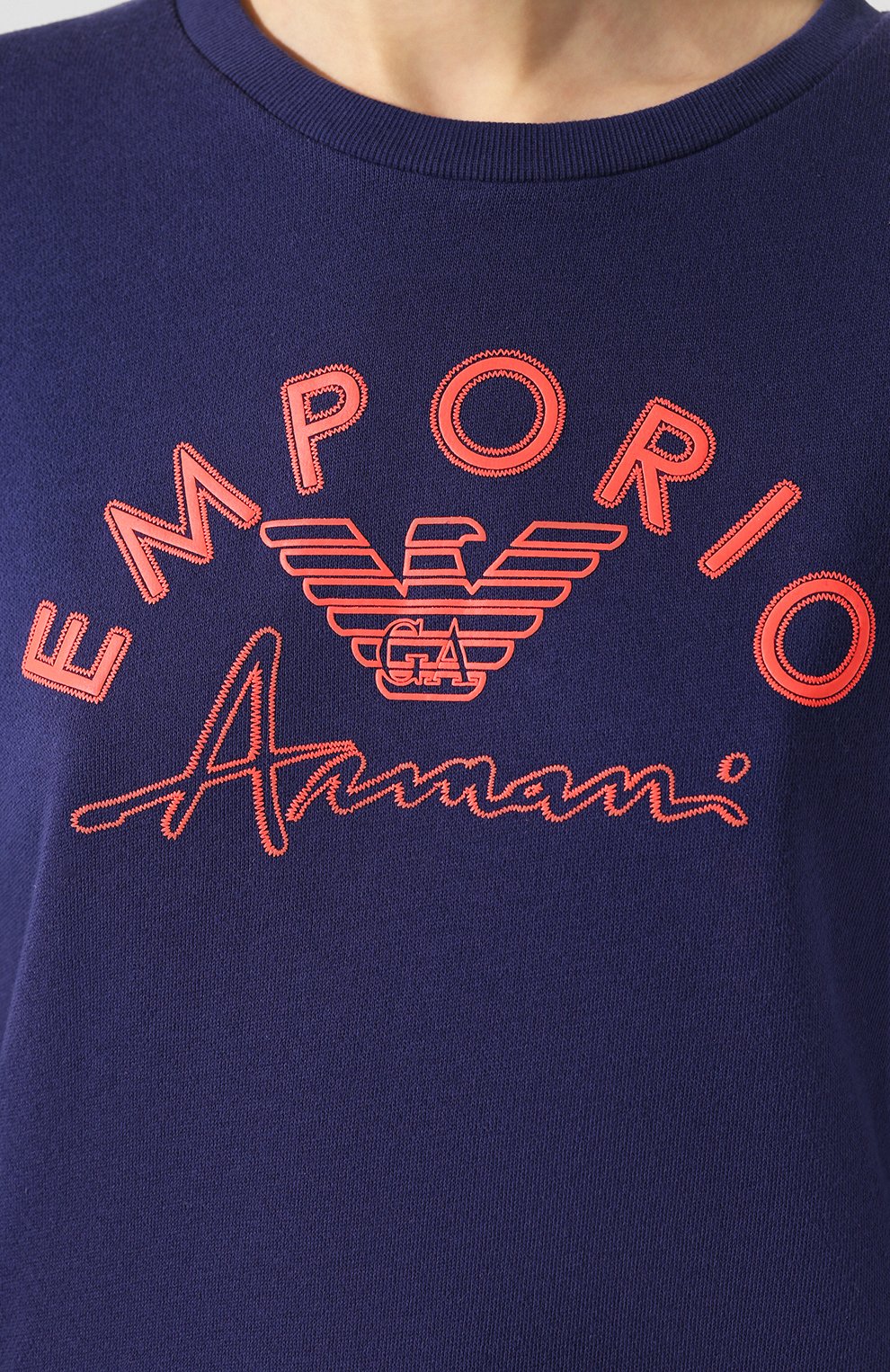 Хлопковый свитшот EMPORIO ARMANI, арт. 164320/0P287, фото 5