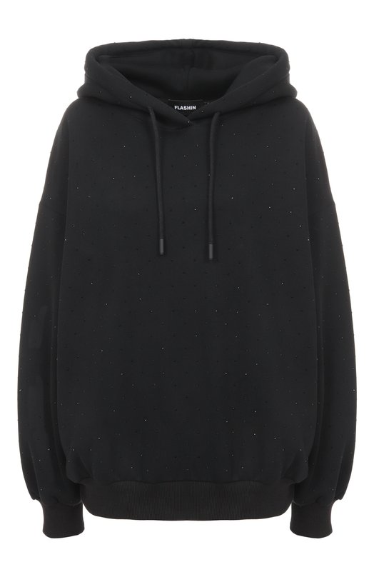 Худи с отделкой стразами Flashin FF25HURH Чёрный FF25HURH