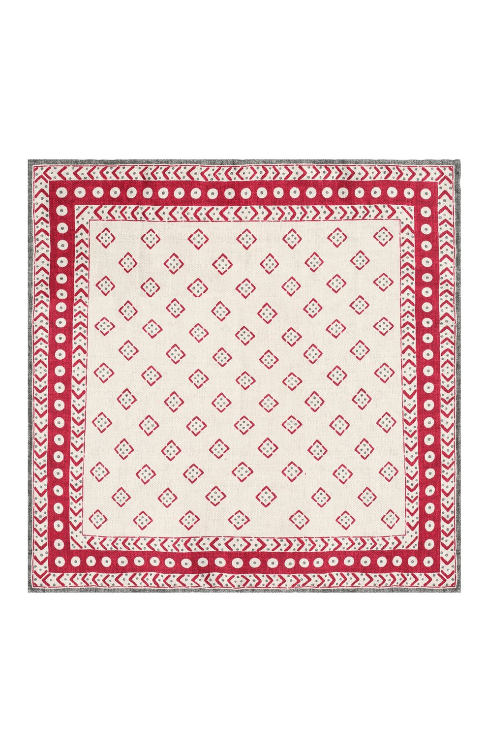 Шелковый платок BRUNELLO CUCINELLI красного цвета по цене 23650 руб., арт. MV8680091, фото 3 Шелковый платок BRUNELLO CUCINELLI, арт. MV8680091, фото 3