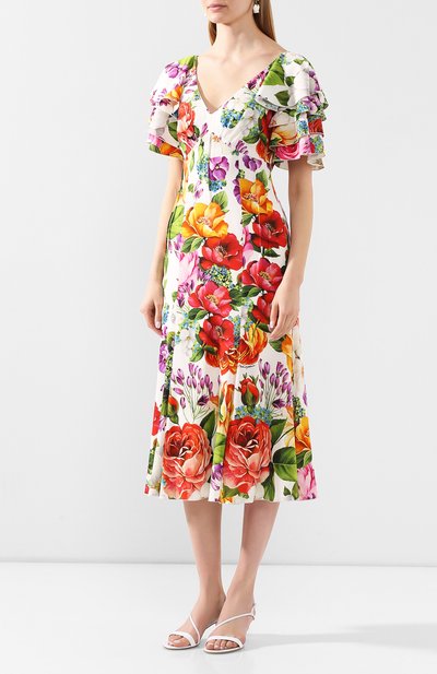 Шелковое платье DOLCE & GABBANA, арт. F6H2NT/FSAZM, фото 3