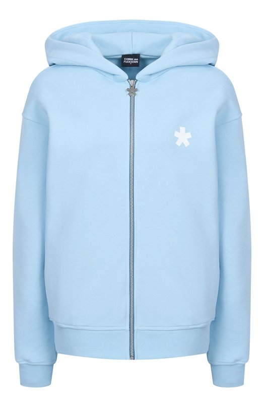 Хлопковая толстовка Comme des Fuckdown CFABW01220 Голубой CFABW01220