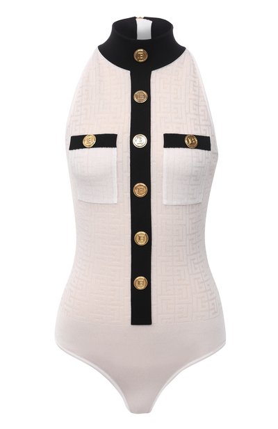 Женское боди из вискозы BALMAIN, арт. WF1BA070/K249