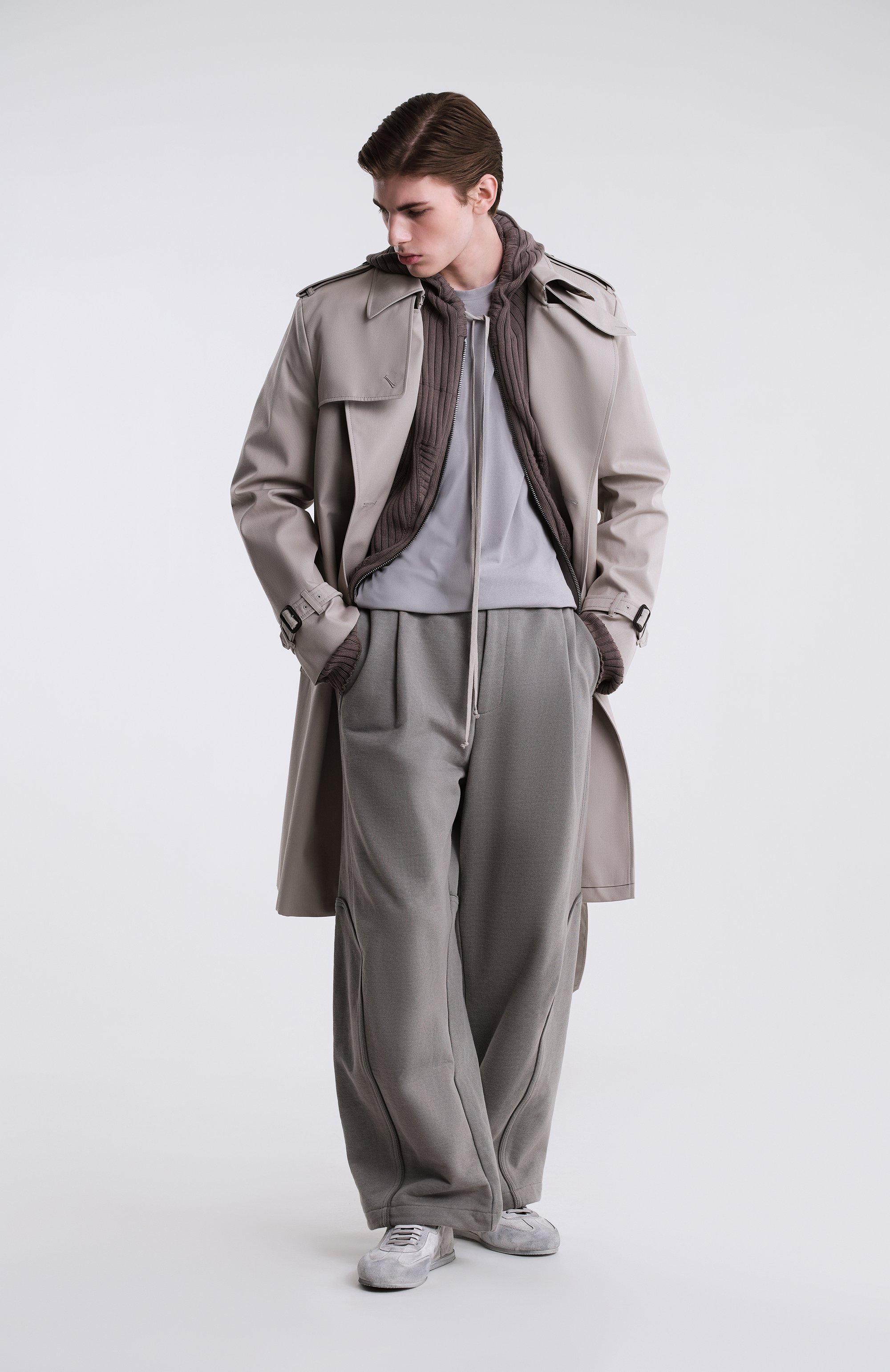 Комбинированные кеды siru ANN DEMEULEMEESTER серого цвета по цене 61550 руб., арт. B0012585/FA629, фото 8 Комбинированные кеды siru ANN DEMEULEMEESTER, арт. B0012585/FA629, фото 8