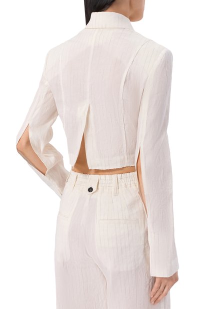 Жакет изо льна и хлопка ISABEL BENENATO, арт. DW06S26, фото 4