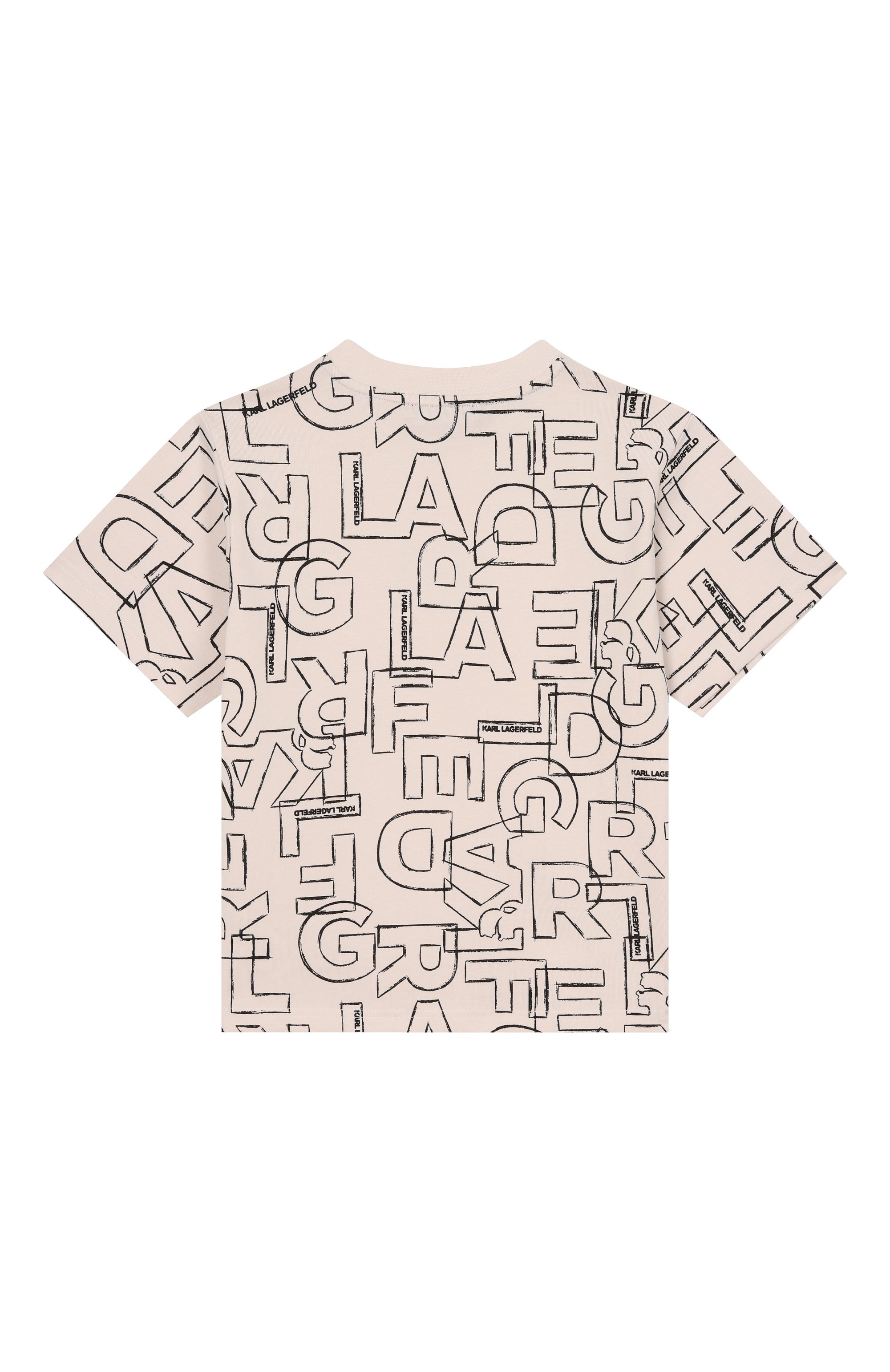 Хлопковая футболка KARL LAGERFELD KIDS, арт. Z30960, фото 2