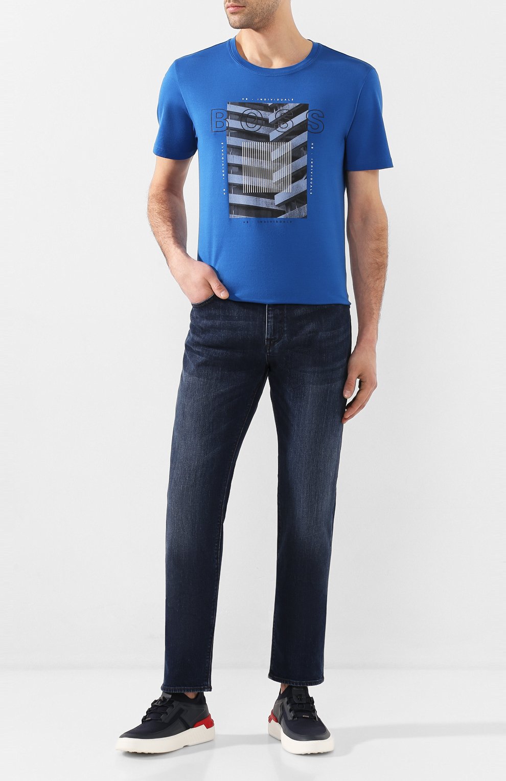 Хлопковая футболка BOSS, арт. 50427851, фото 2
