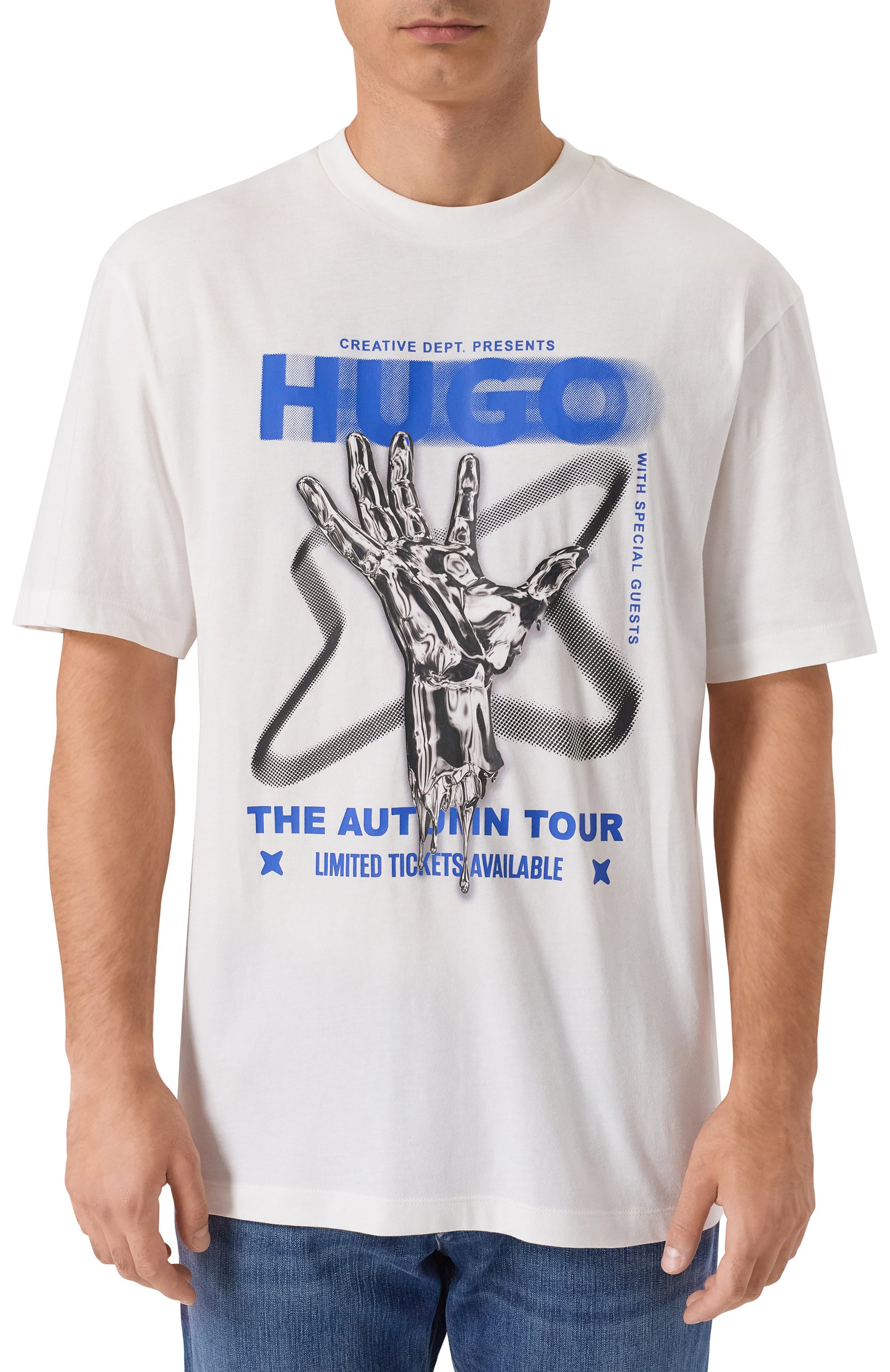 Хлопковая футболка HUGO BLUE, арт. 50543494, фото 3