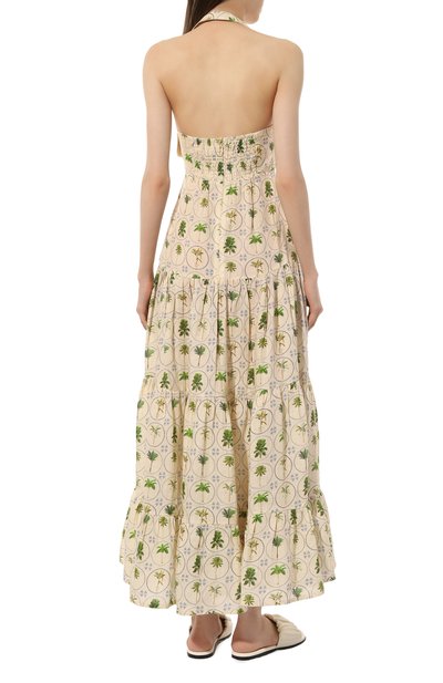 Льняное платье PALM NOOSA кремового цвета по цене 54400 руб., арт. WILL0W DRESS, фото 4 Льняное платье PALM NOOSA, арт. WILL0W DRESS, фото 4
