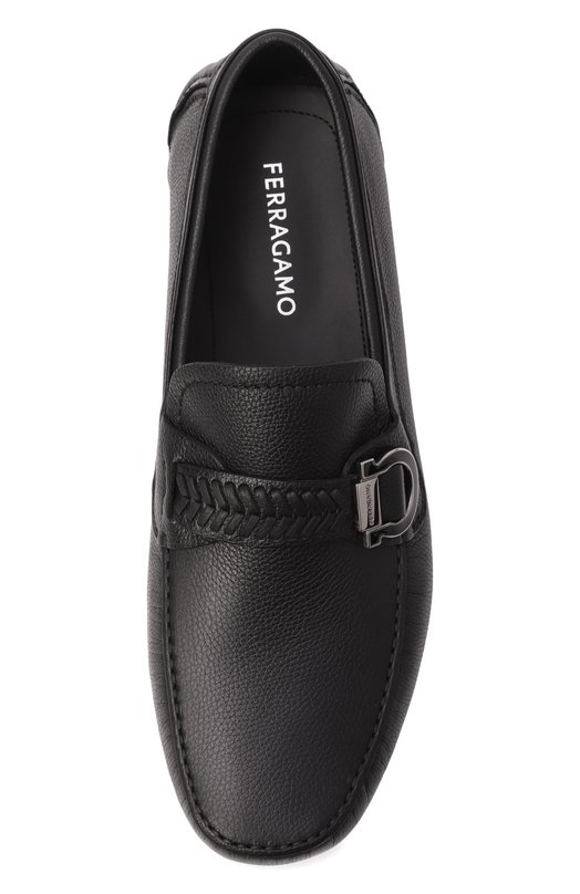 Кожаные мокасины Ferragamo 028999/774657 Чёрный  028999/774657 Фото 6
