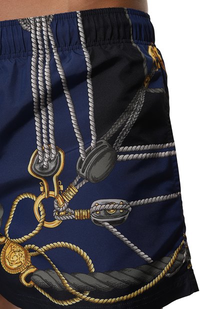Плавки-шорты VERSACE темно-синего цвета по цене 58850 руб., арт. 1002516/1A09913, фото 4 Плавки-шорты VERSACE, арт. 1002516/1A09913, фото 4