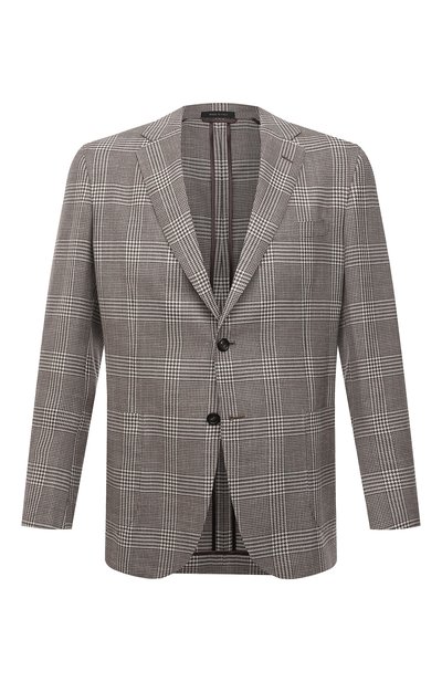 Мужской пиджак из шерсти и шелка BRIONI, арт. RGL50P/P1A81/PLUME