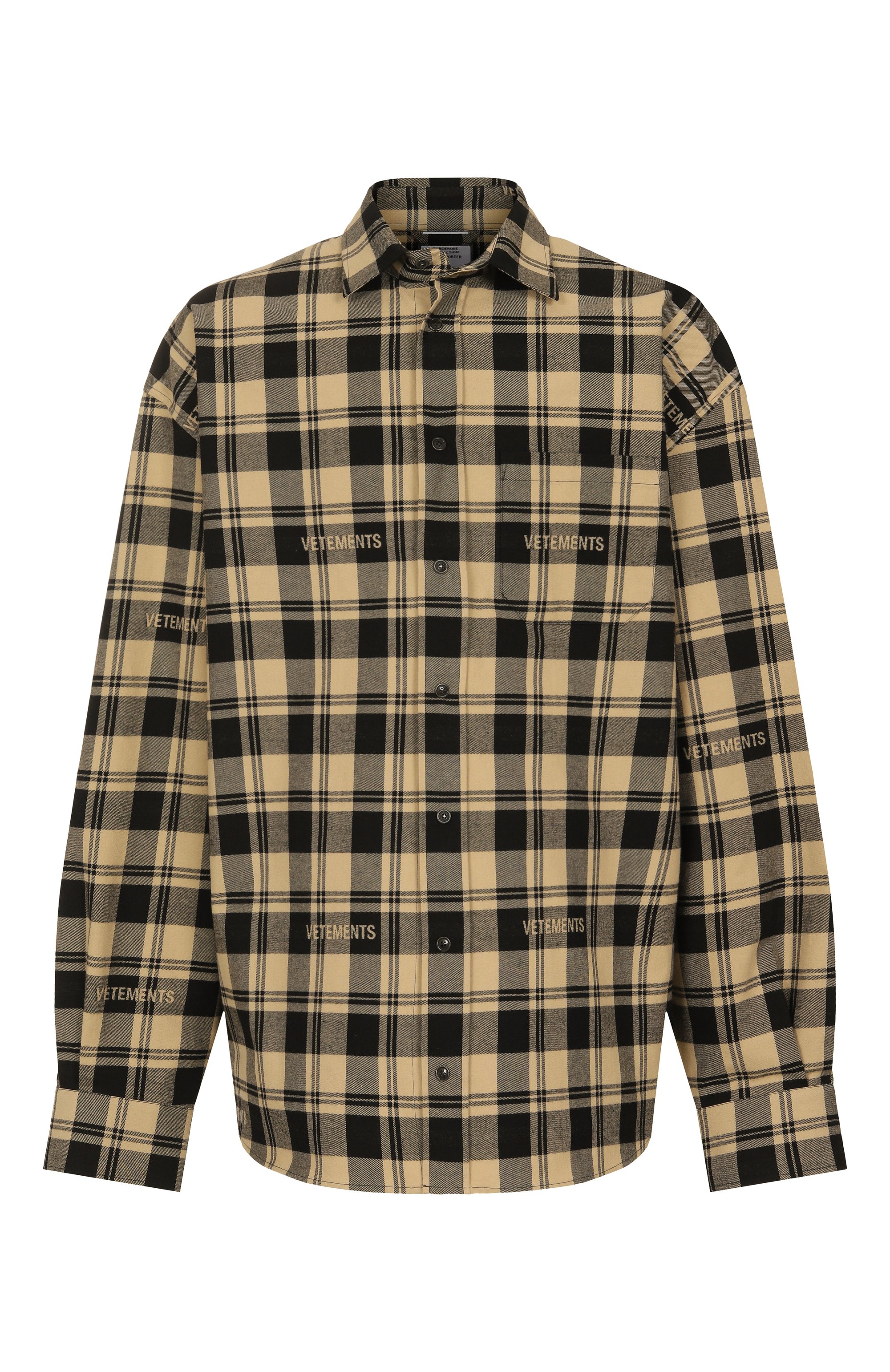 Хлопковая рубашка VETEMENTS, арт. UA65SH919S/25037 FLANNEL, фото 1
