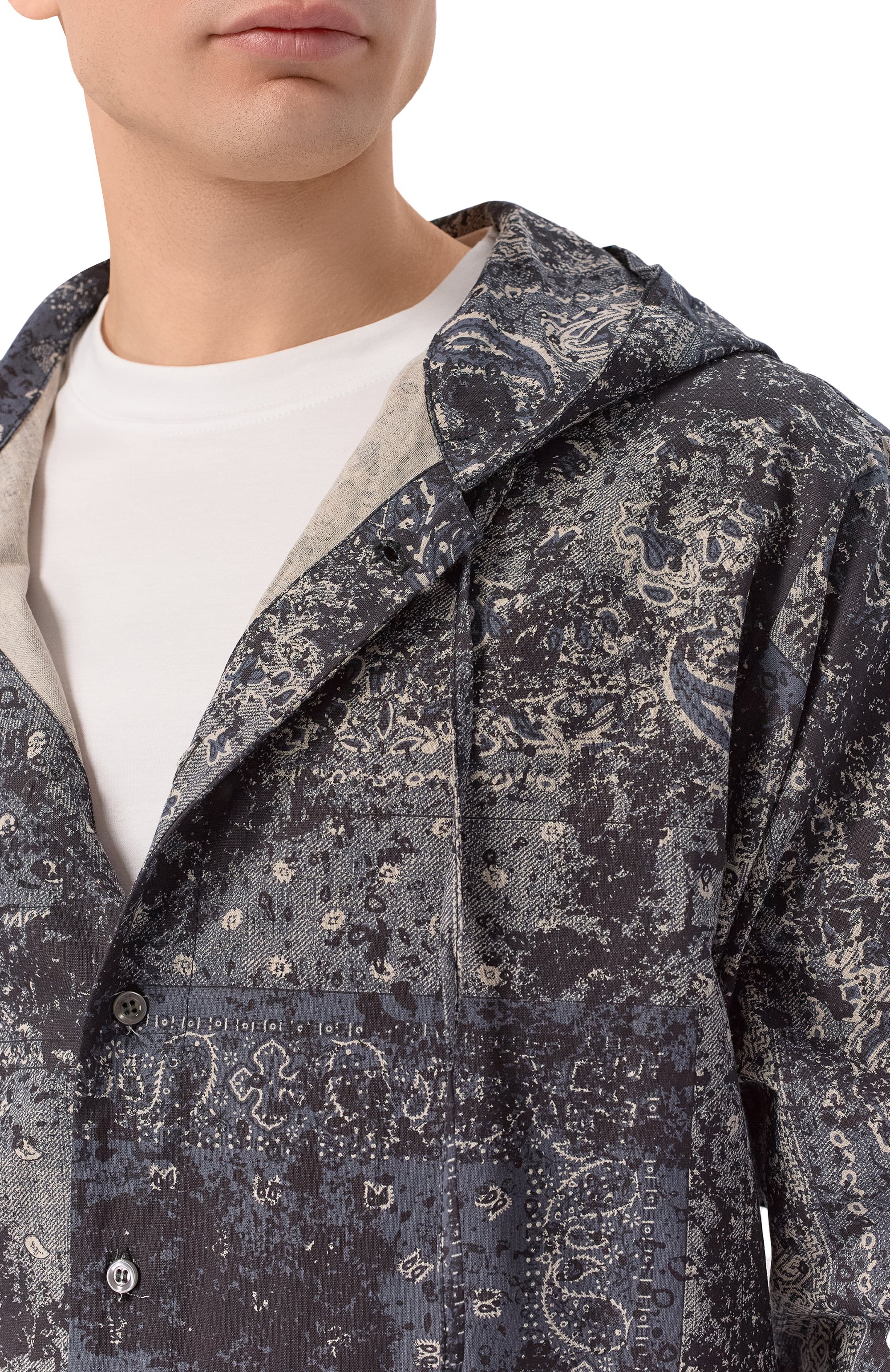 Рубашка изо льна и хлопка WHITE SAND, арт. 26SU20H00D/294, фото 5