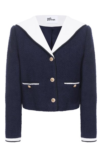 Женский твидовый жакет SELF-PORTRAIT, арт. PF25034JBL