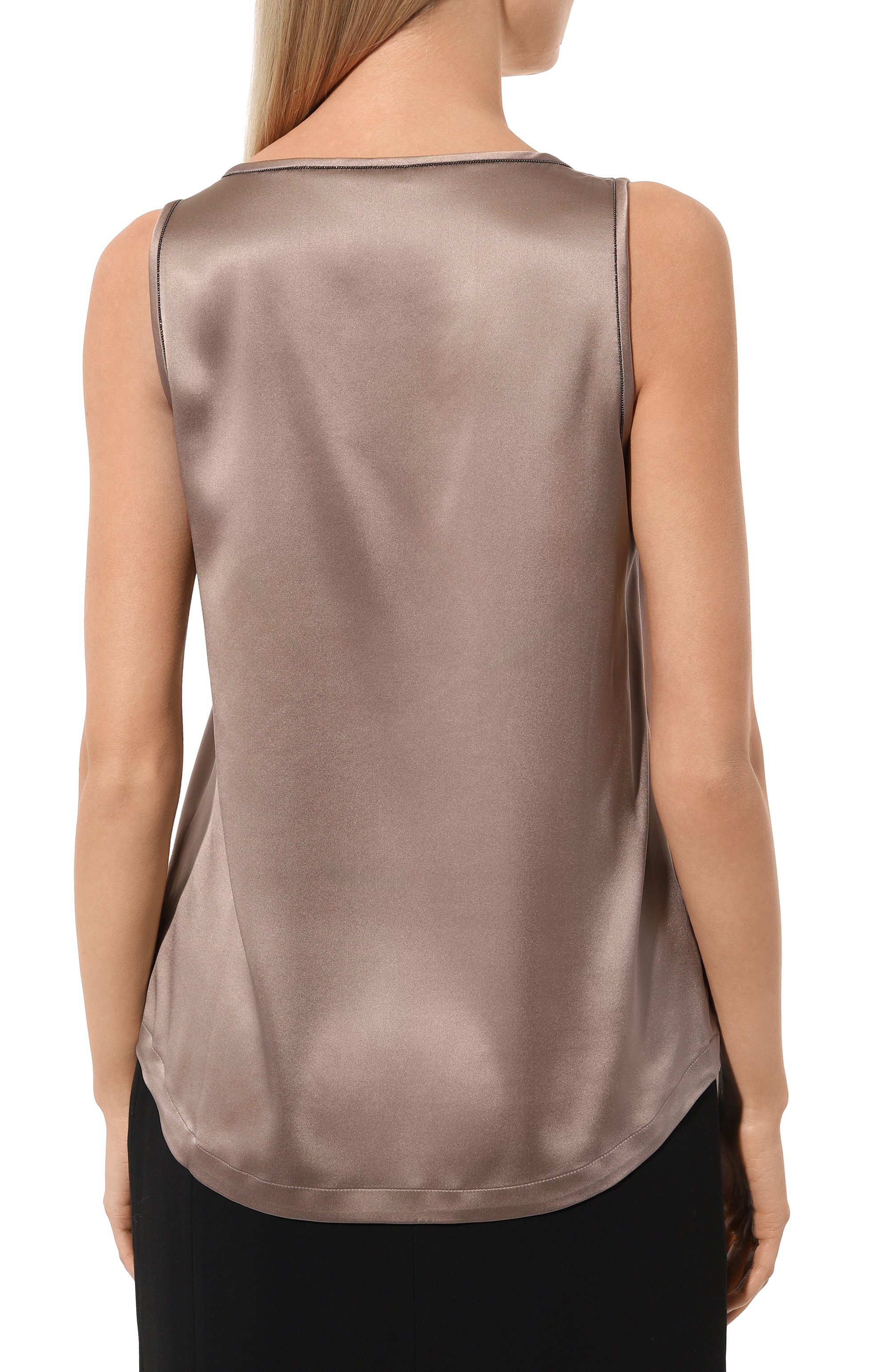 Шелковый топ BRUNELLO CUCINELLI, арт. M0C59B1009, фото 4