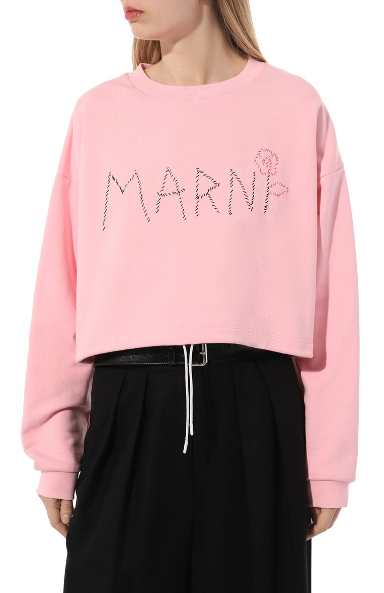 Хлопковый свитшот MARNI, арт. FLJE0198S1/UTC275, фото 3