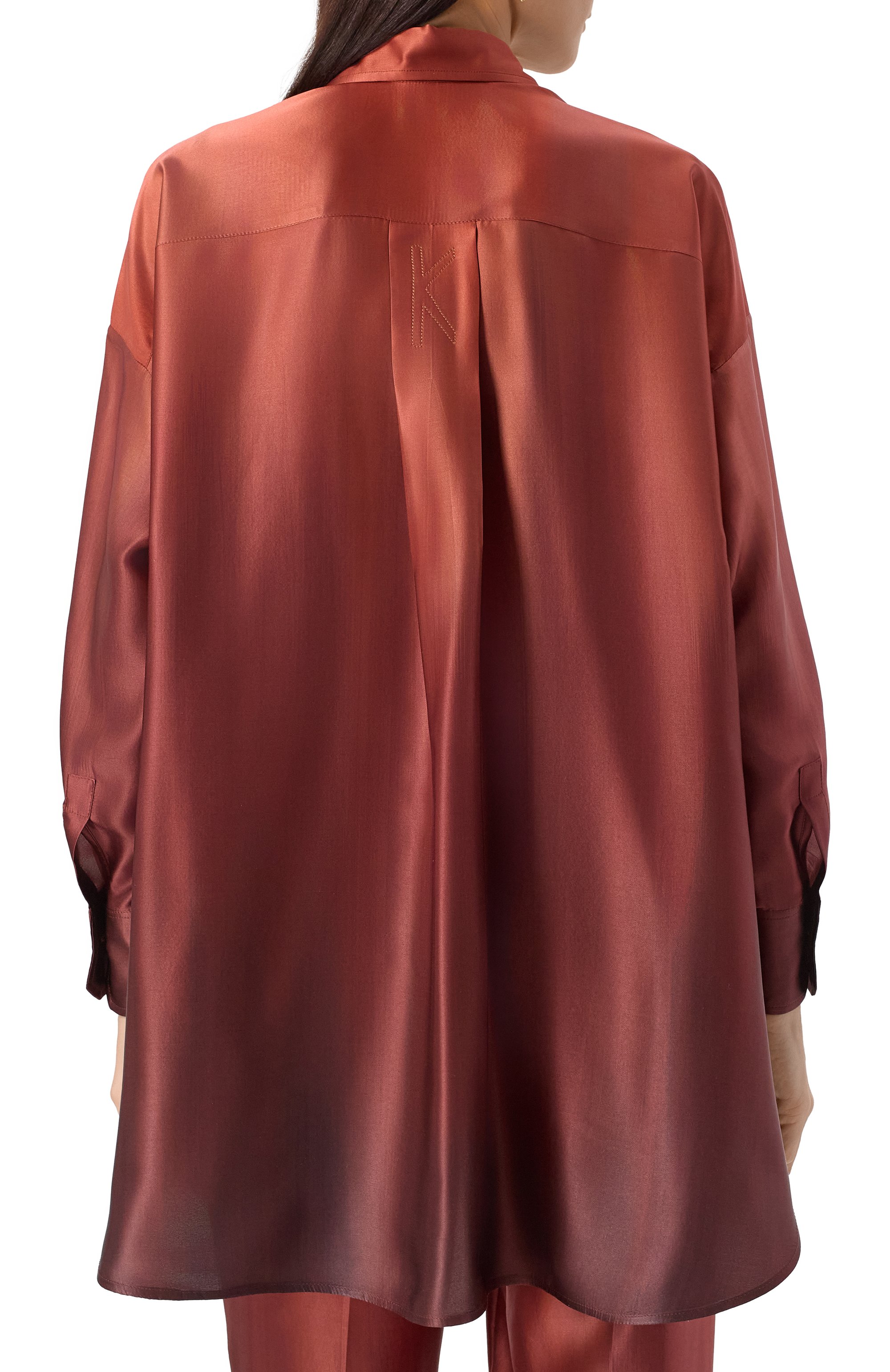 Шелковая блузка KITON, арт. D51402K0909E02, фото 4