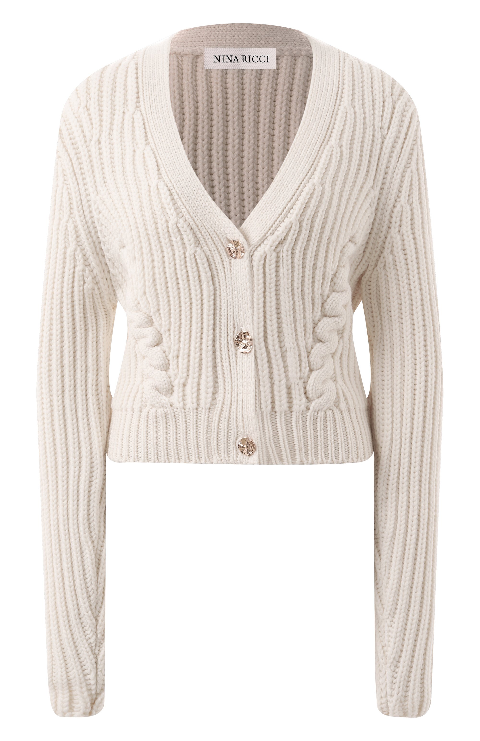 Кардиган из шерсти и кашемира NINA RICCI, арт. 24AMCR003/ML0556, фото 1