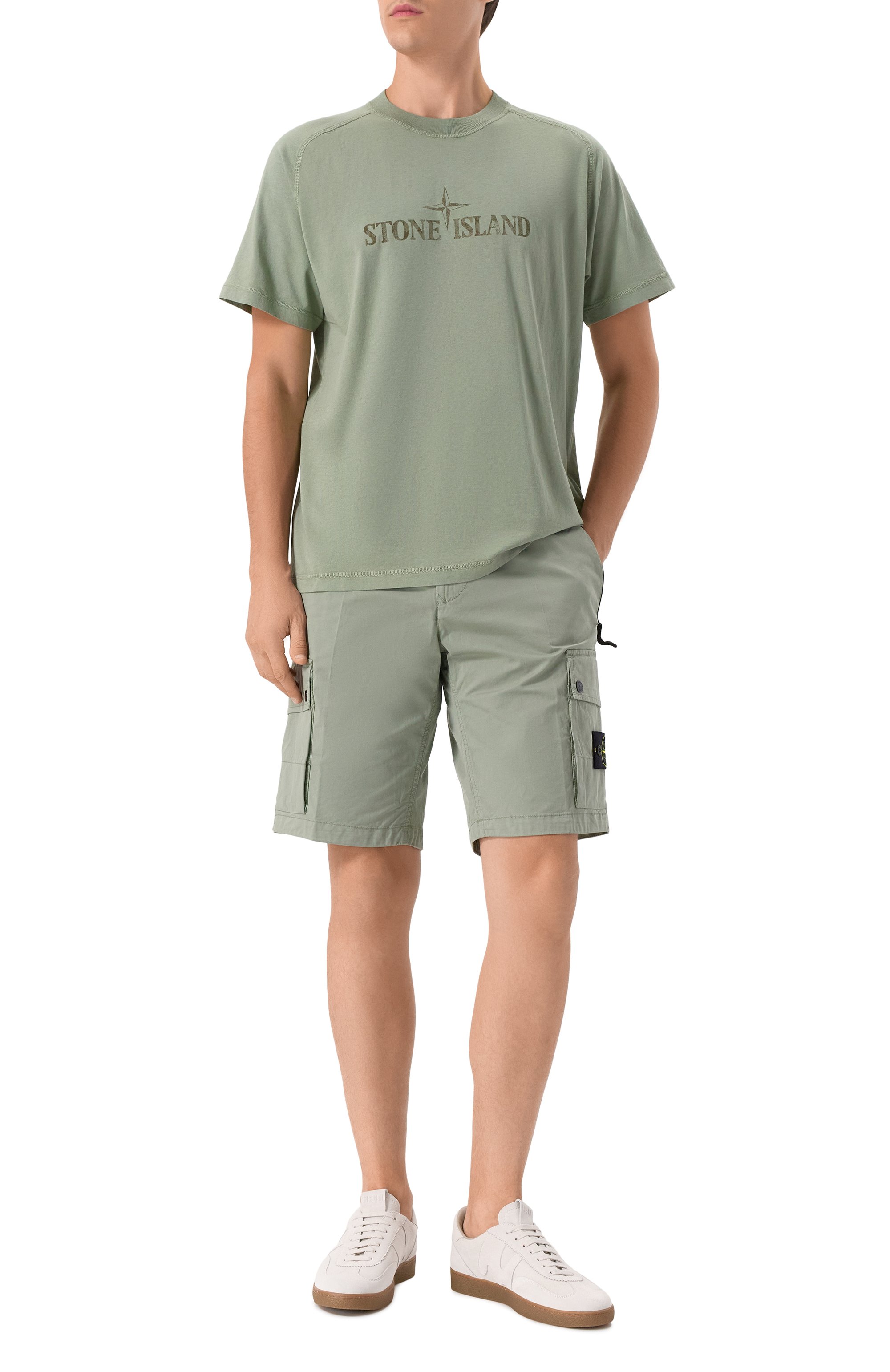 Хлопковые шорты STONE ISLAND, арт. K1S15L100011S0010, фото 2