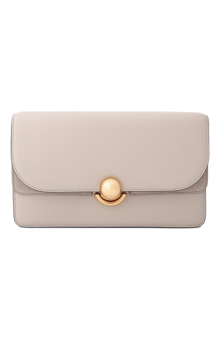 Женская сумка furla sfera small FURLA светло-серого цвета, арт. WB01515/BX0428 | Фото 1 (Ремень/цепочка: На ремешке; Размер: small; Материал: Натуральная кожа; Автоматизация ТО: Проставлено; Автоматизация состава: Проставлено)