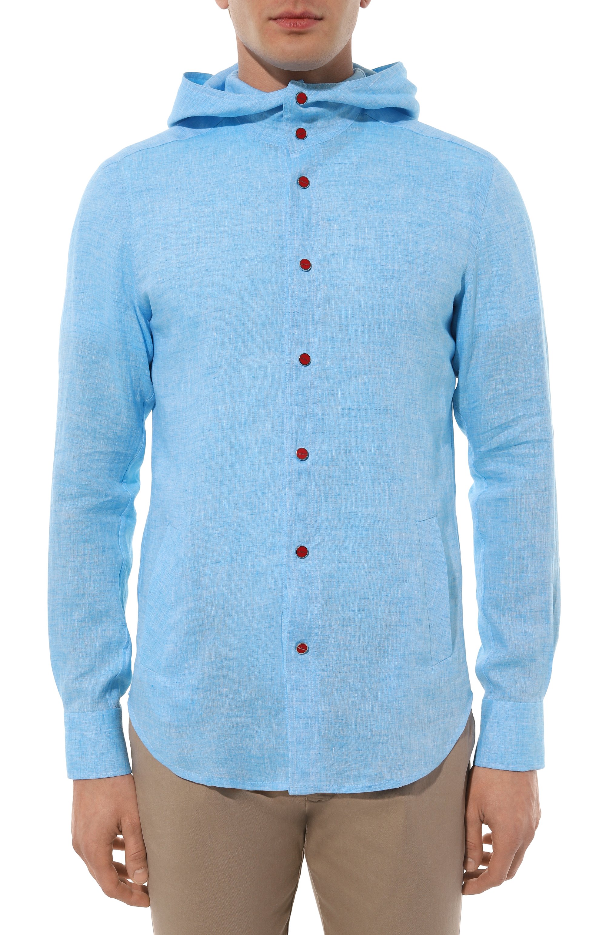 Льняная рубашка KITON, арт. UMCMARH06940, фото 3