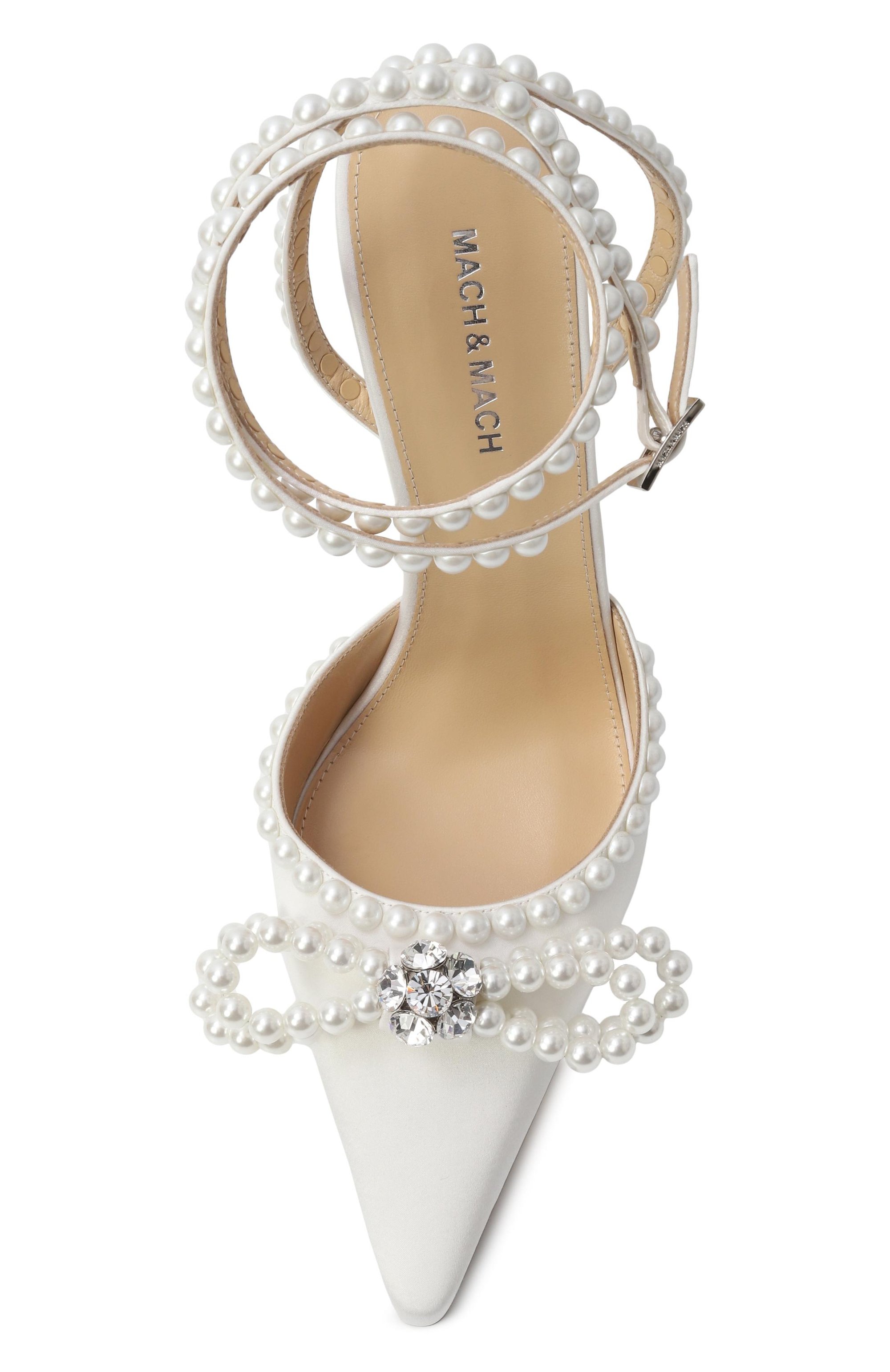 Текстильные туфли double bow 110 MACH & MACH, арт. R25-S0928-110-CRP-011, фото 6