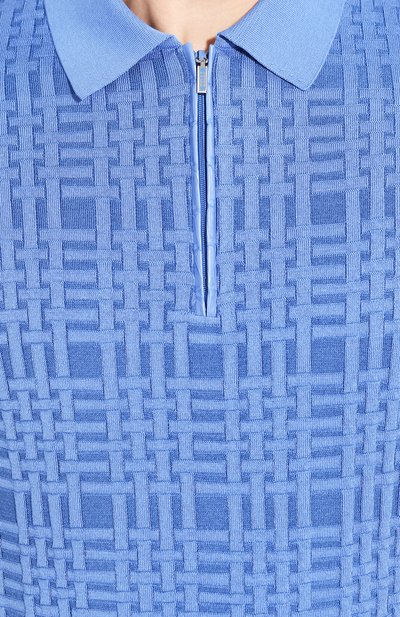 Поло с отделкой из кожи аллигатора ZILLI, арт. MBT-PZ092-CR0C1/MC03/AMIS, фото 5