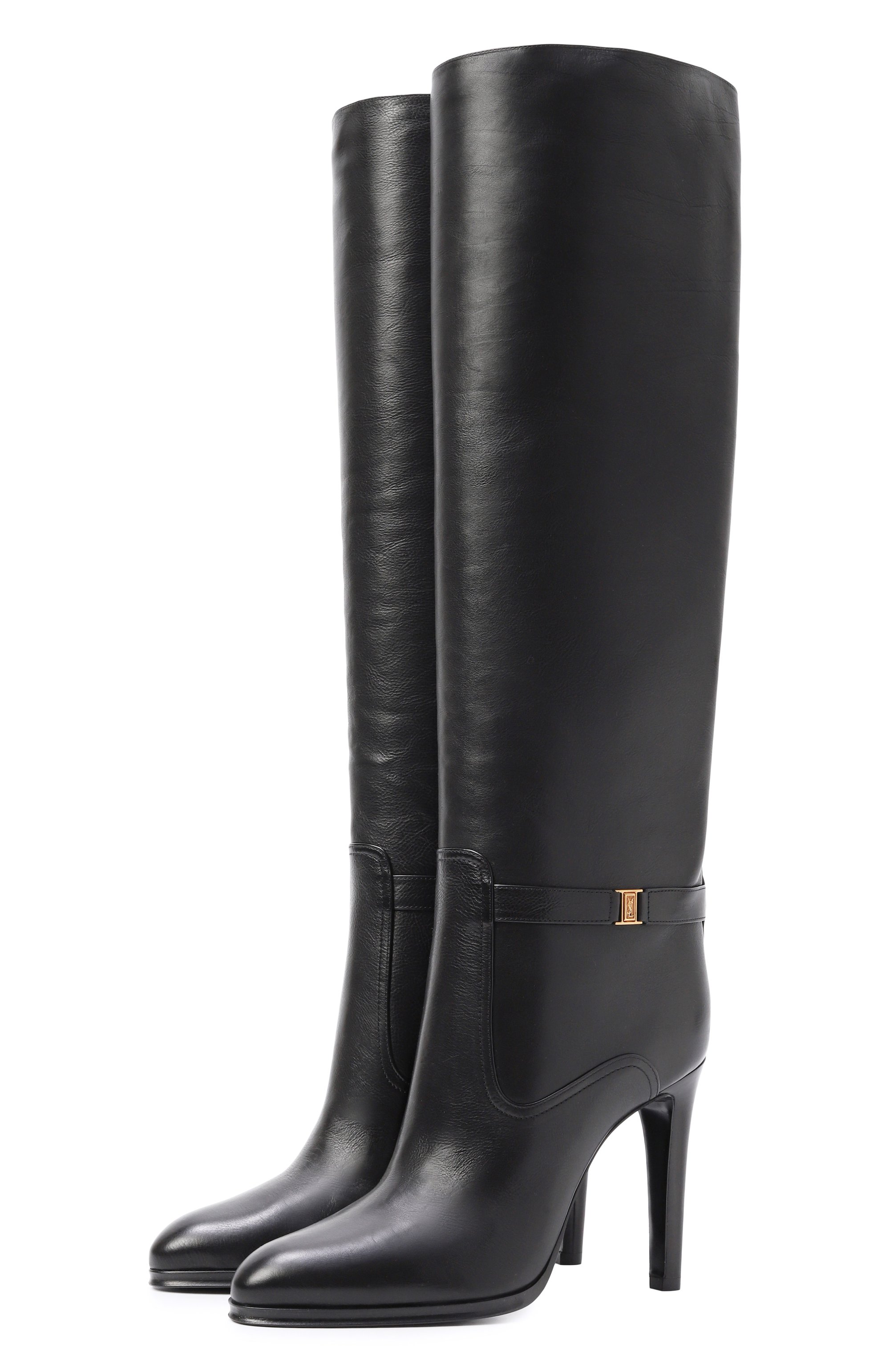 Кожаные сапоги diane SAINT LAURENT, арт. 743797/25V00, фото 1