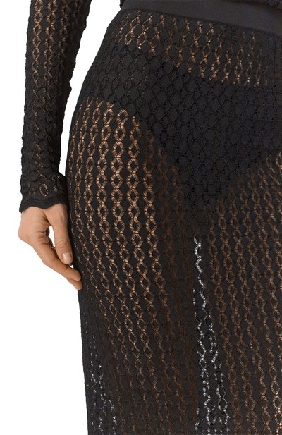 Юбка из вискозы SAINT LAURENT, арт. 806962/Y76VX, фото 5