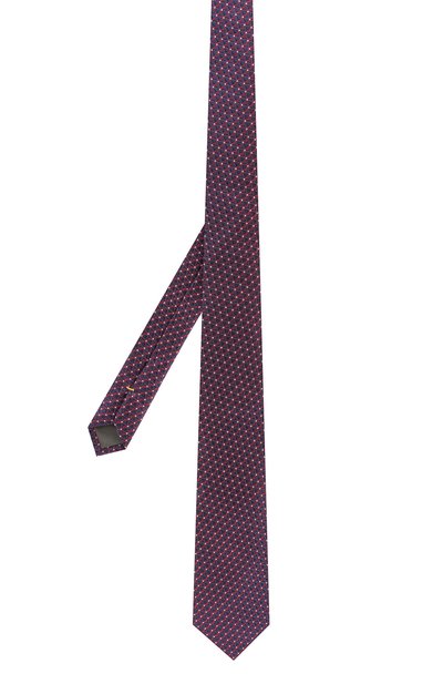 Шелковый галстук CANALI темно-синего цвета по цене 11500 руб., арт. 18/HJ02682, фото 2 Шелковый галстук CANALI, арт. 18/HJ02682, фото 2