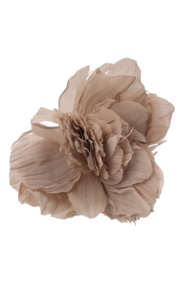 Женская брошь pion FLOWER ME бежевого цвета, арт. PION-NS044010М | Фото 1 (Материал: Текстиль; Нос: Не проставлено; Материал сплава: Проставлено)