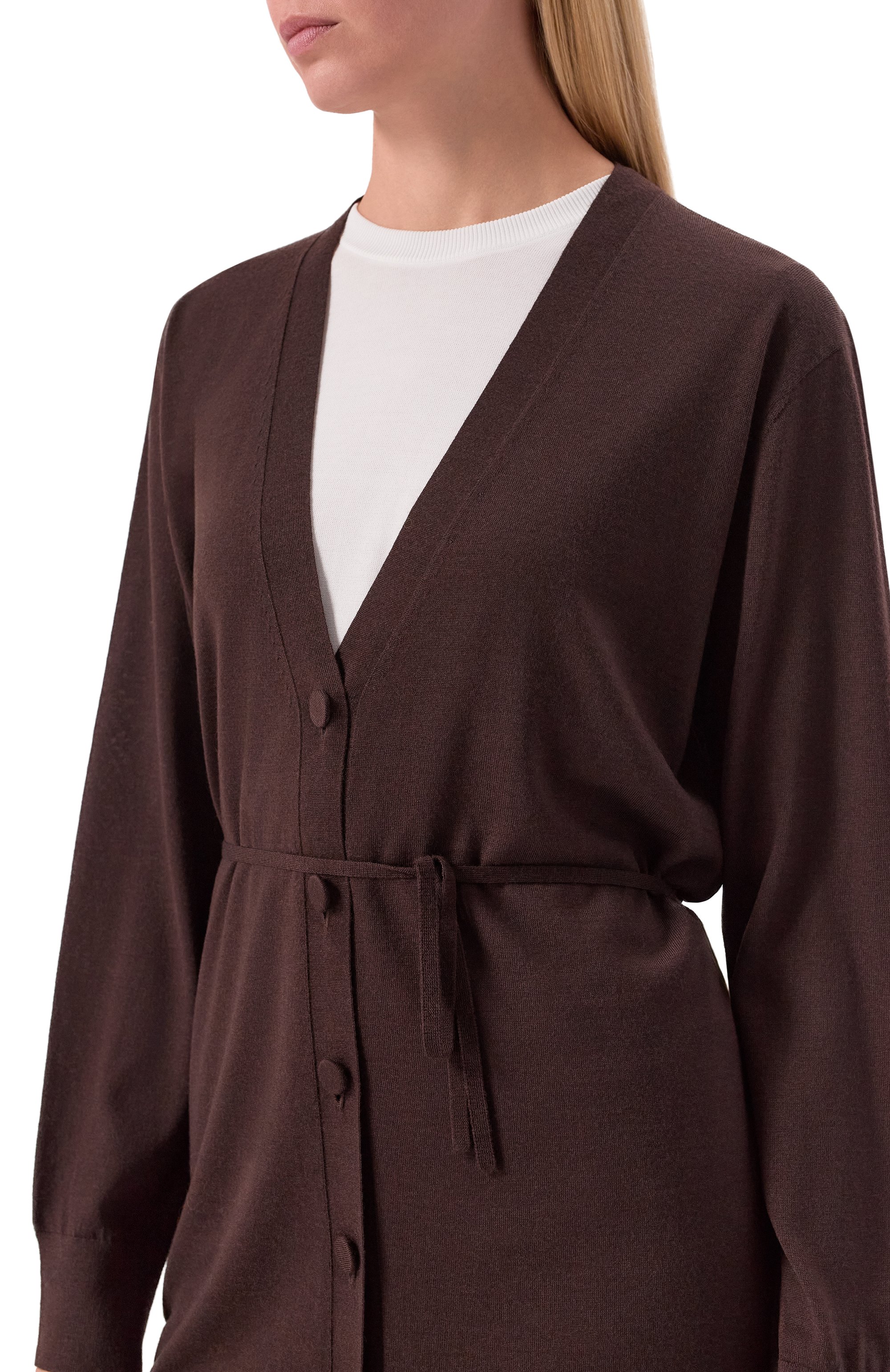 Шерстяной кардиган DRIES VAN NOTEN, арт. 252-011204-2700, фото 5