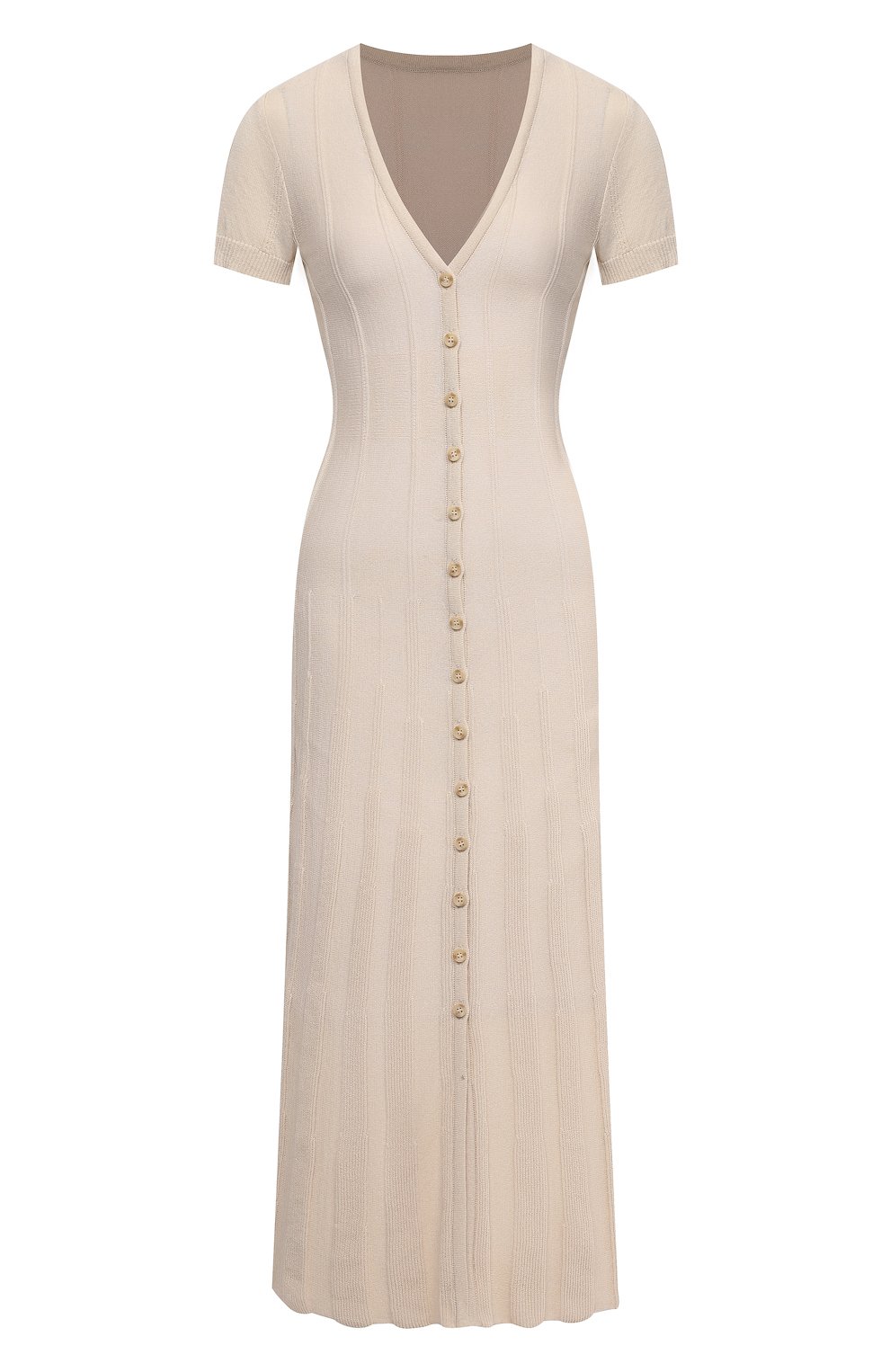 Хлопковое платье JACQUEMUS бежевого цвета по цене 49950 руб., арт. 211KN20/200800, фото 1 Хлопковое платье JACQUEMUS, арт. 211KN20/200800, фото 1