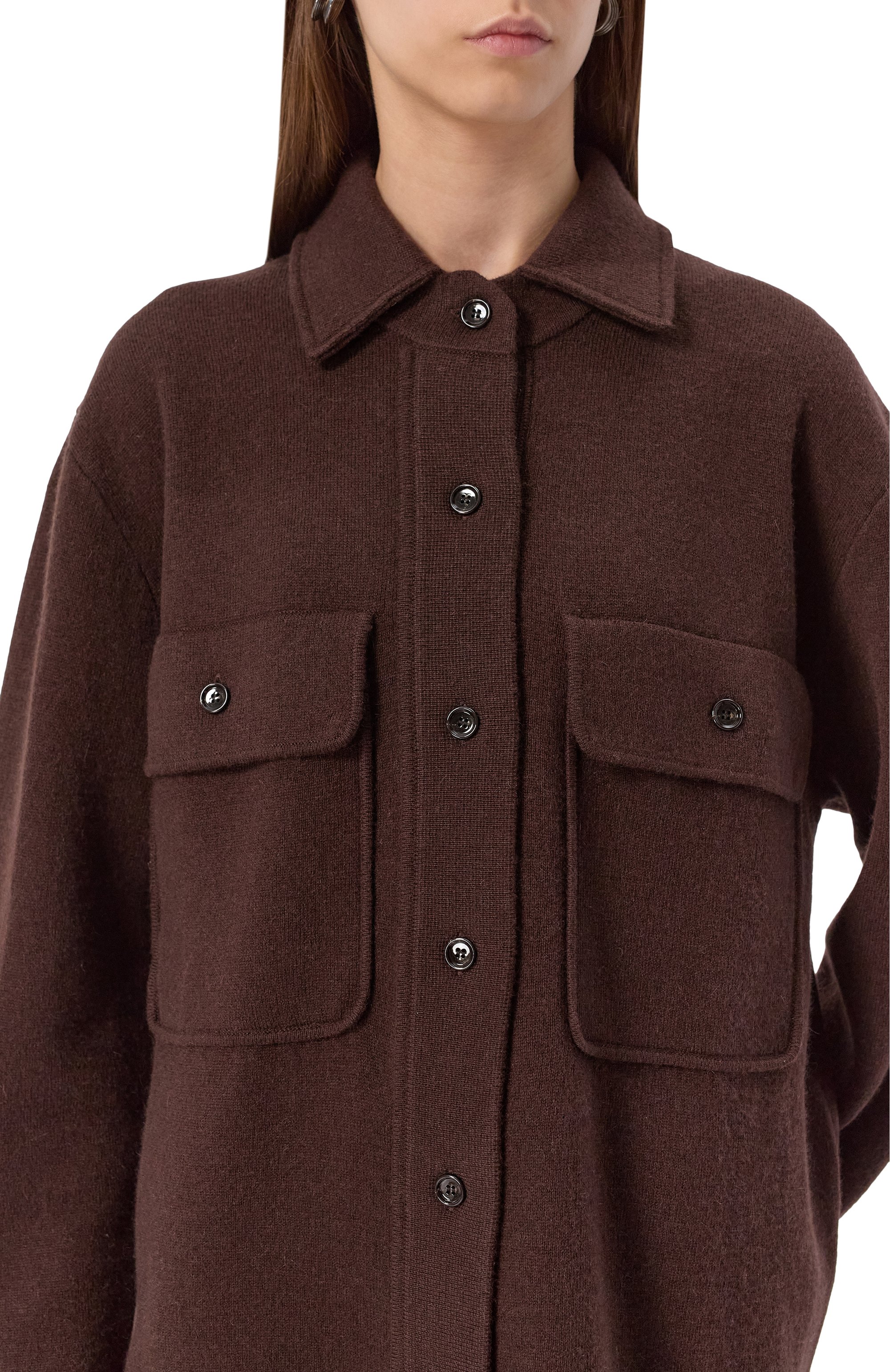 Рубашка из шерсти и кашемира ALLUDE, арт. 255/17615, фото 5