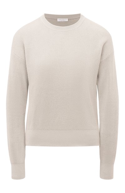 Женский хлопковый пуловер BRUNELLO CUCINELLI, арт. M1919B1299