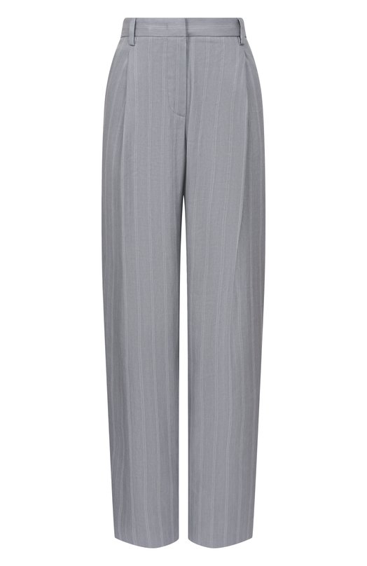 Брюки изо льна и шелка Giorgio Armani GW002793/TE18800 Голубой GW002793/TE18800