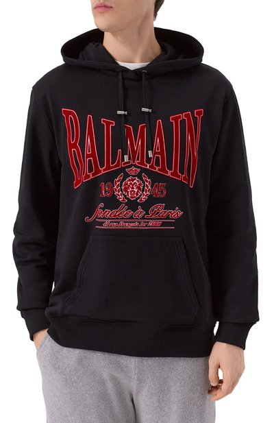 Хлопковое худи BALMAIN, арт. FH0JT047/GF25, фото 3