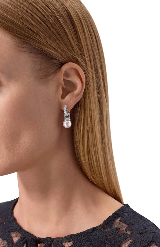 Серьги Matrix Swarovski 5691716 Серебряный  5691716 Фото 2