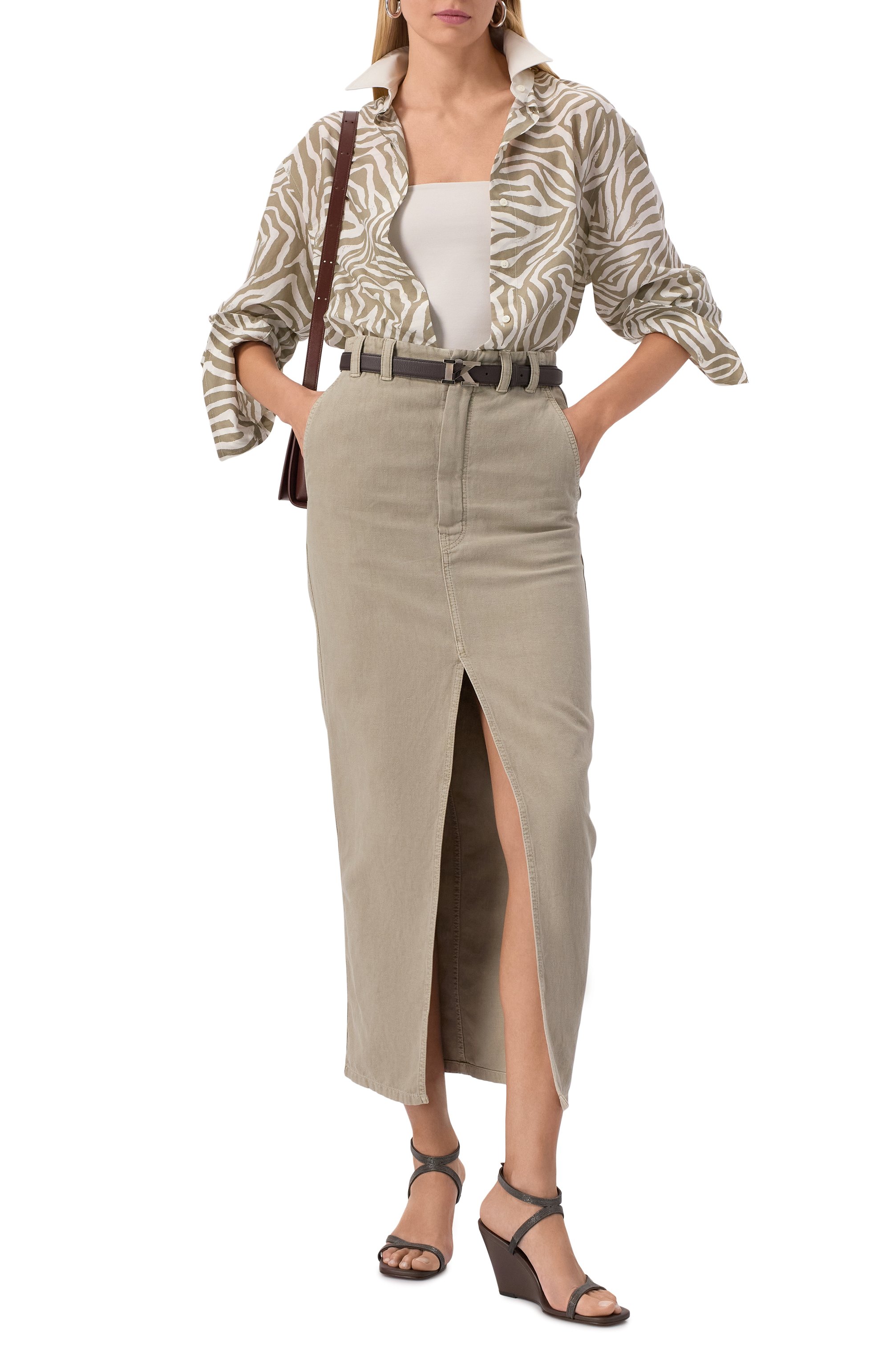 Кожаные босоножки BRUNELLO CUCINELLI, арт. MZSKC2952, фото 2