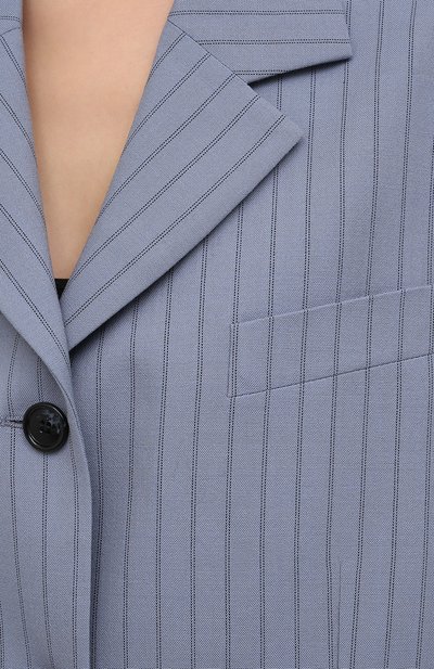 Шерстяной жакет ACNE STUDIOS голубого цвета по цене 73600 руб., арт. AH0135, фото 5 Шерстяной жакет ACNE STUDIOS, арт. AH0135, фото 5
